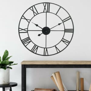 Roman Metal Wall Clock 78cm