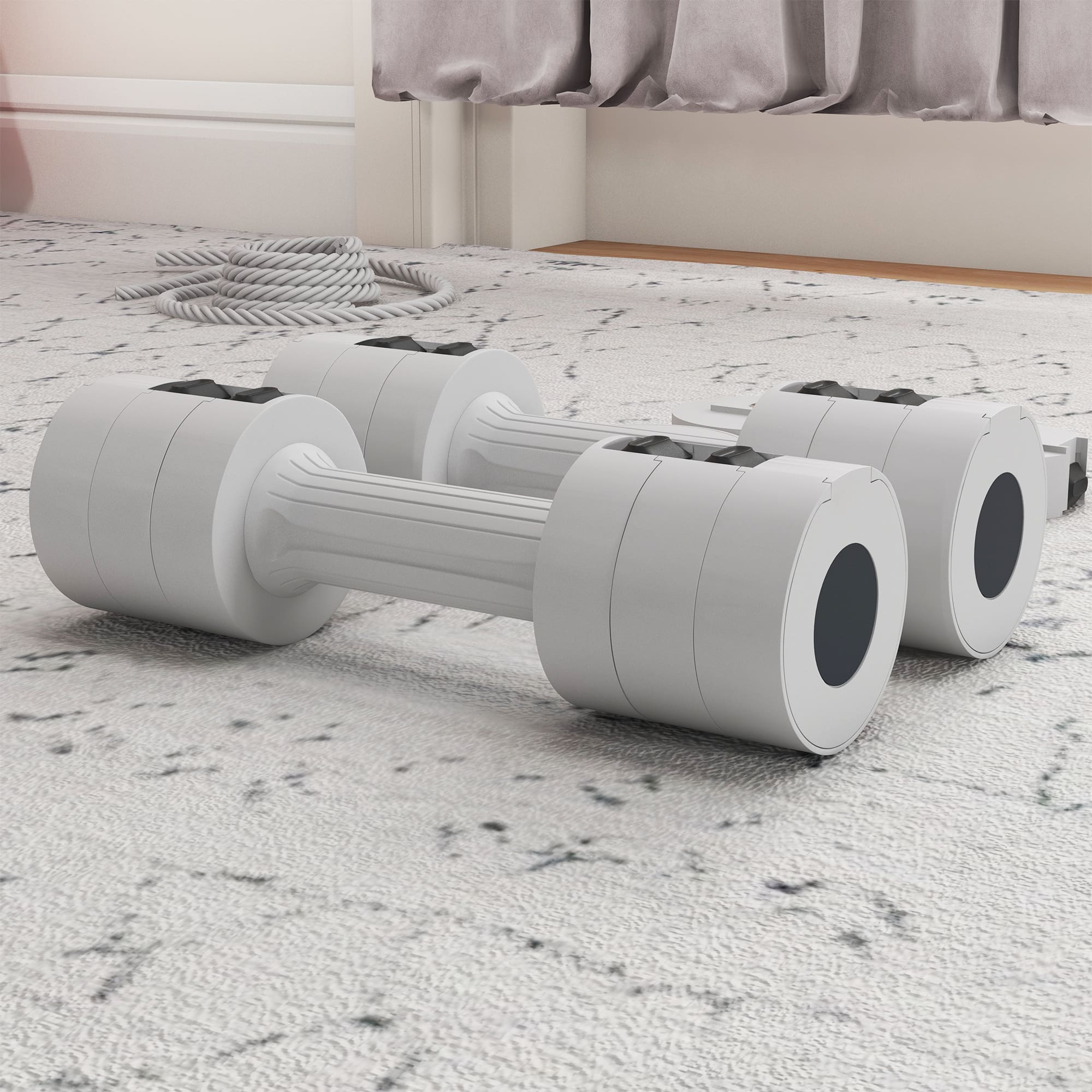 Outsunny Adjustable Dumbbells Set 2.5kg x 2 Outsunny Adjustable Dumbbells Set 2.5kg x 2