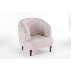 MSL Velvet Armchair Grey 77cm