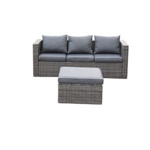 MSL Rattan Sofa Set w/ Showerproof Cushions