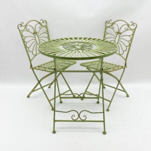 MSL Bistro Set Leaf Green Folding
