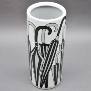 MSL Umbrella Stand Black & White 18"