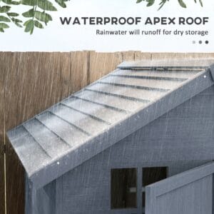 Outsunny Wooden Storage Shed 6 x 6.5ft