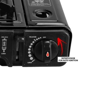 Gas Stove Portable Camping Black