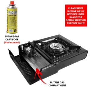 Gas Stove Portable Camping Black