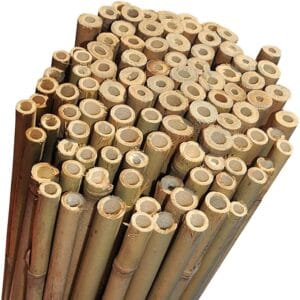 50 x 4ft Bamboo Canes Sticks 120cm