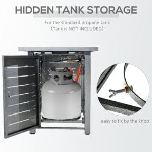 Homcom Propane Gas Fire Pit Table