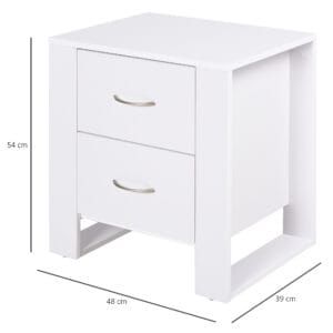 Homcom Bedside Table Particle Board
