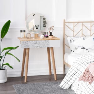 Homcom Wooden Nordic Dressing Table