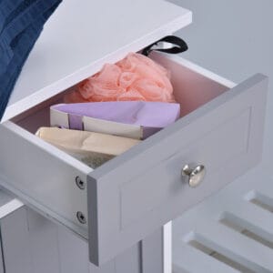 kleankin 2-Drawer Bathroom Cabinet Grey