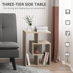 Homcom Side End Table 55H cm 3-Tier