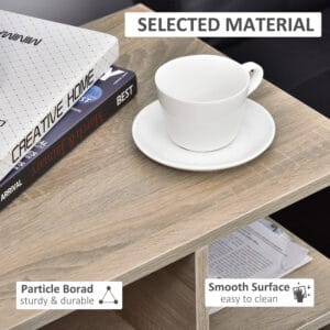 Homcom Side End Table 55H cm 3-Tier