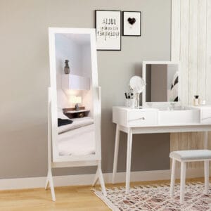 Homcom Tall Dressing Mirror White