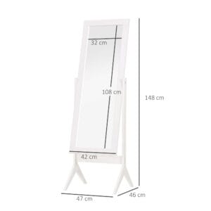 Homcom Tall Dressing Mirror White