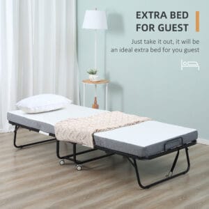 Homcom Folding Bed w/ 10cm Mattress