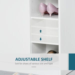 Homcom Shoe Storage Cabinet 4 Shelves