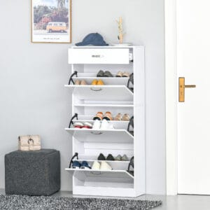 Homcom Shoe Cabinet 4 Drawers Storage