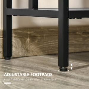 Homcom Console Table 2 Shelves 76 x 106cm