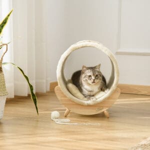 Pawhut Elevated Cat Bed House Shelter