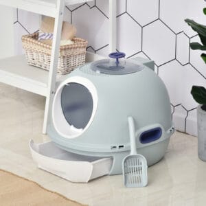 Pawhut Cat Litter Box w/ Scoop