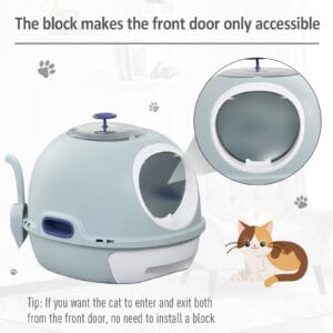 Pawhut Cat Litter Box w/ Scoop