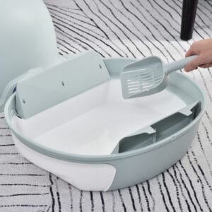 Pawhut Cat Litter Box w/ Scoop