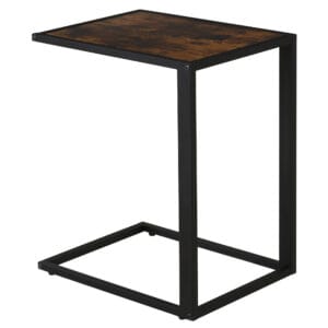 Homcom Side Table Steel Frame C-Shaped