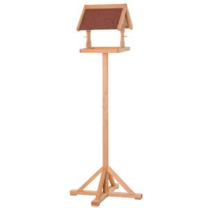 Pawhut Wooden Bird Feeder Stand