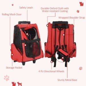 Pawhut Cat/Dog Carrier Backpack