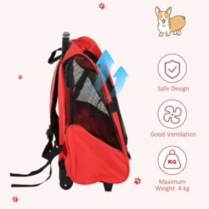 Pawhut Cat/Dog Carrier Backpack