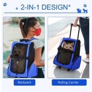 Pawhut Cat/Dog Carrier Backpack