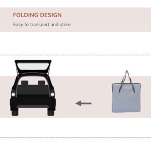 Pawhut Cat/Dog Travel Carrier Foldable