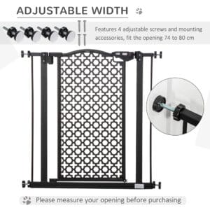 Pawhut Pet Safety Gate Pressure Fit