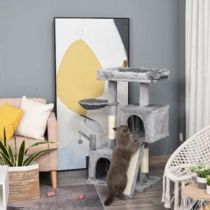 Pawhut Cat Tree Tower w/ Scratching Posts