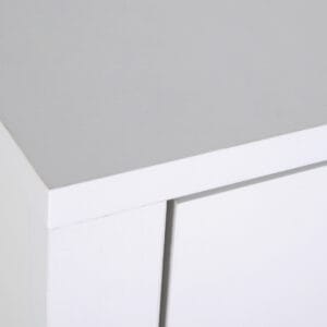 Homcom Bedside Table White Solid Wood