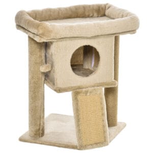 PawHut Cat Tree Tower With Jute Scratching Pad PawHut Cat Tree Tower With Jute Scratching Pad