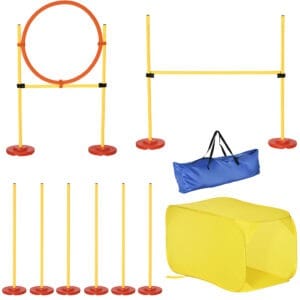 Pawhut 4pc Dog Agility Training Equipment