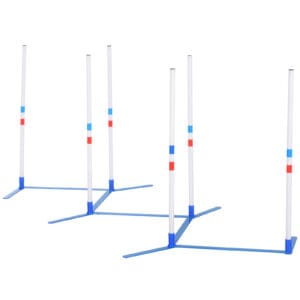 Pawhut Dog Weave Pole Set Agility Kit