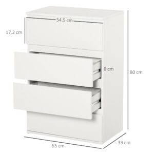 Homcom Chest of Drawers 4 Drawers