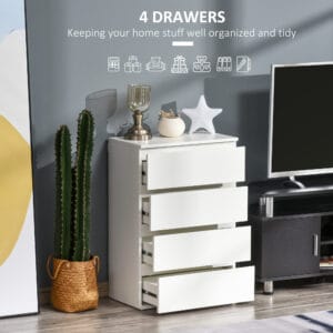 Homcom Chest of Drawers 4 Drawers