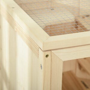 Pawhut Hamster Cage 3-Tier Fir Wood