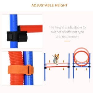 Pawhut Pet Agility Set Training Play Kit