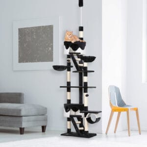 Pawhut Cat Tree Scratching Post Condo