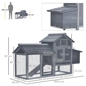 Pawhut Small Chicken Coop w/ Run Pawhut Small Chicken Coop w/ Run