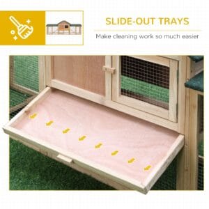 Pawhut Rabbit Hutch Guinea Pig House