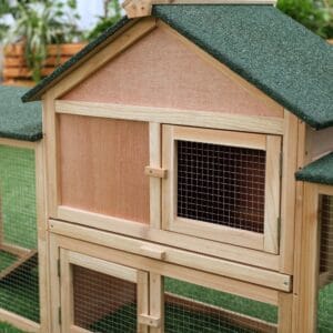 Pawhut Rabbit Hutch Guinea Pig House