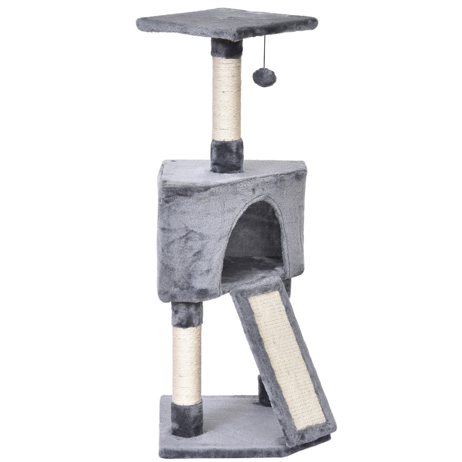 PawHut 3 Level Cat Tree Scratching Post PawHut 3 Level Cat Tree Scratching Post