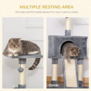 PawHut 3 Level Cat Tree Scratching Post PawHut 3 Level Cat Tree Scratching Post