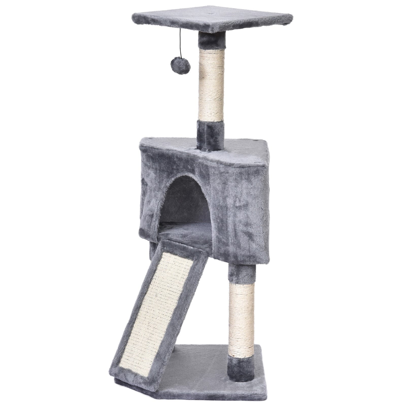 PawHut 3 Level Cat Tree Scratching Post PawHut 3 Level Cat Tree Scratching Post