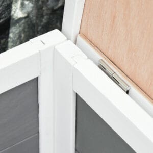 Pawhut Rabbit Hutch w/ Asphalt Roof